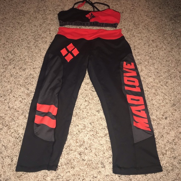 DC Comics Other - NEW Harley Quinn Sports Bra & Leggings